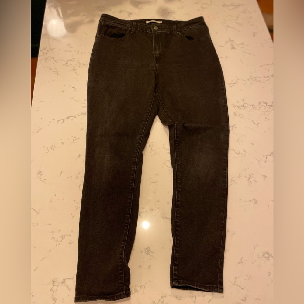 Black Levi Jeans - High Rise Skinny / size 33